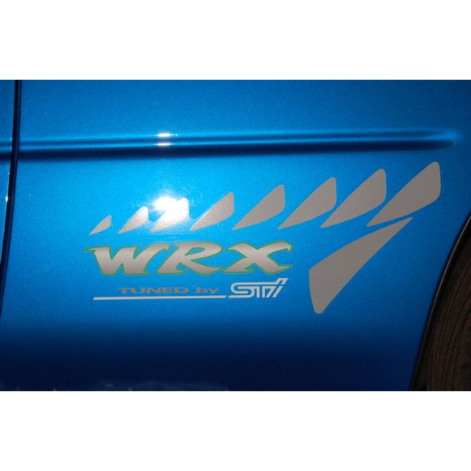 Genuine Subaru Impreza WRX STi GC8 Rear Side Fender Panel White Decal