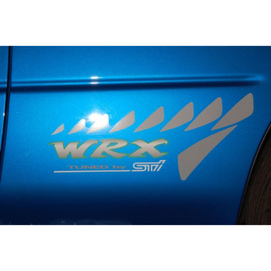WRX STi GC8 Rear Side Fender Panel White Decal