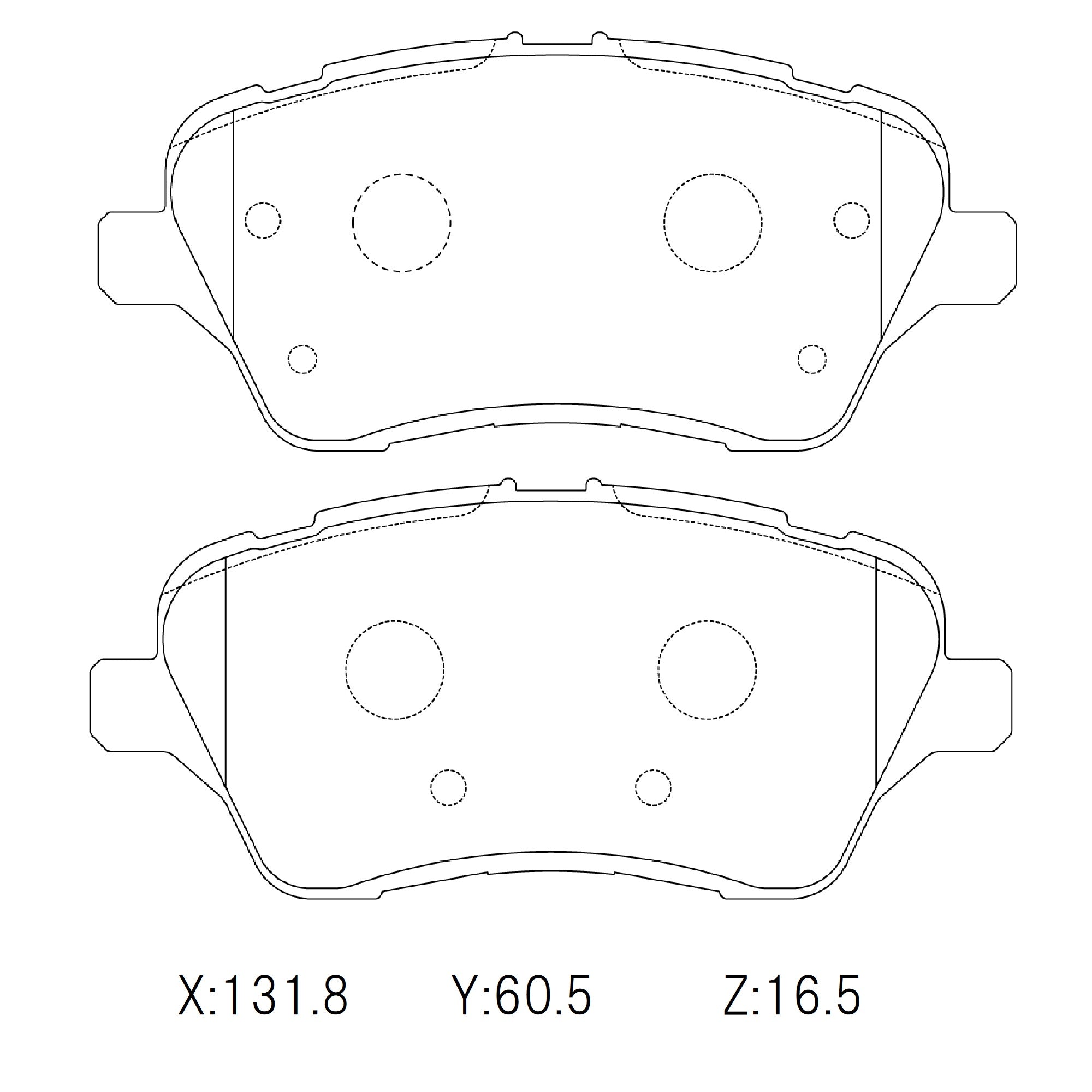 Ford Escort M16 Front Brake Pads