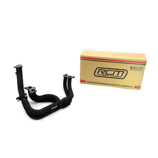 RCM BLACK CERAMIC COATED EQUAL LENGTH STAINLESS STEEL EXHAUST MANIFOLD