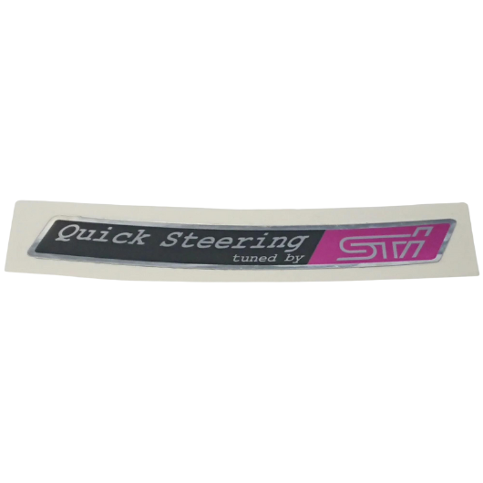 GC8/GF8 and GD Quick Steering by STI Sticker (2 Versions)