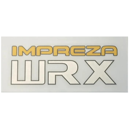 WRX GC8/GF8 Wagon and Sedan Tailgate Stickers V1 - Metallic Resin Printed - OEM Look