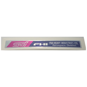 STI FHI Aerospace Division Carbon Fibre Strut Bar Sticker