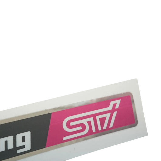 GC8/GF8 and GD Quick Steering by STI Sticker (2 Versions)