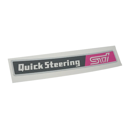 Quick Steering by STI Sticker 