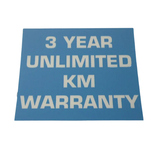 Warranty Inside Window Glass Sticker