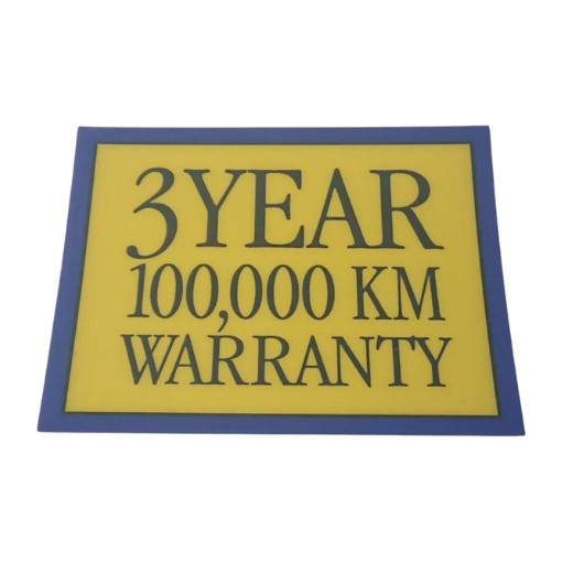Subaru Reverse 90s Era 3 Year 100,000 KM Warranty Inside Window Glass Sticker