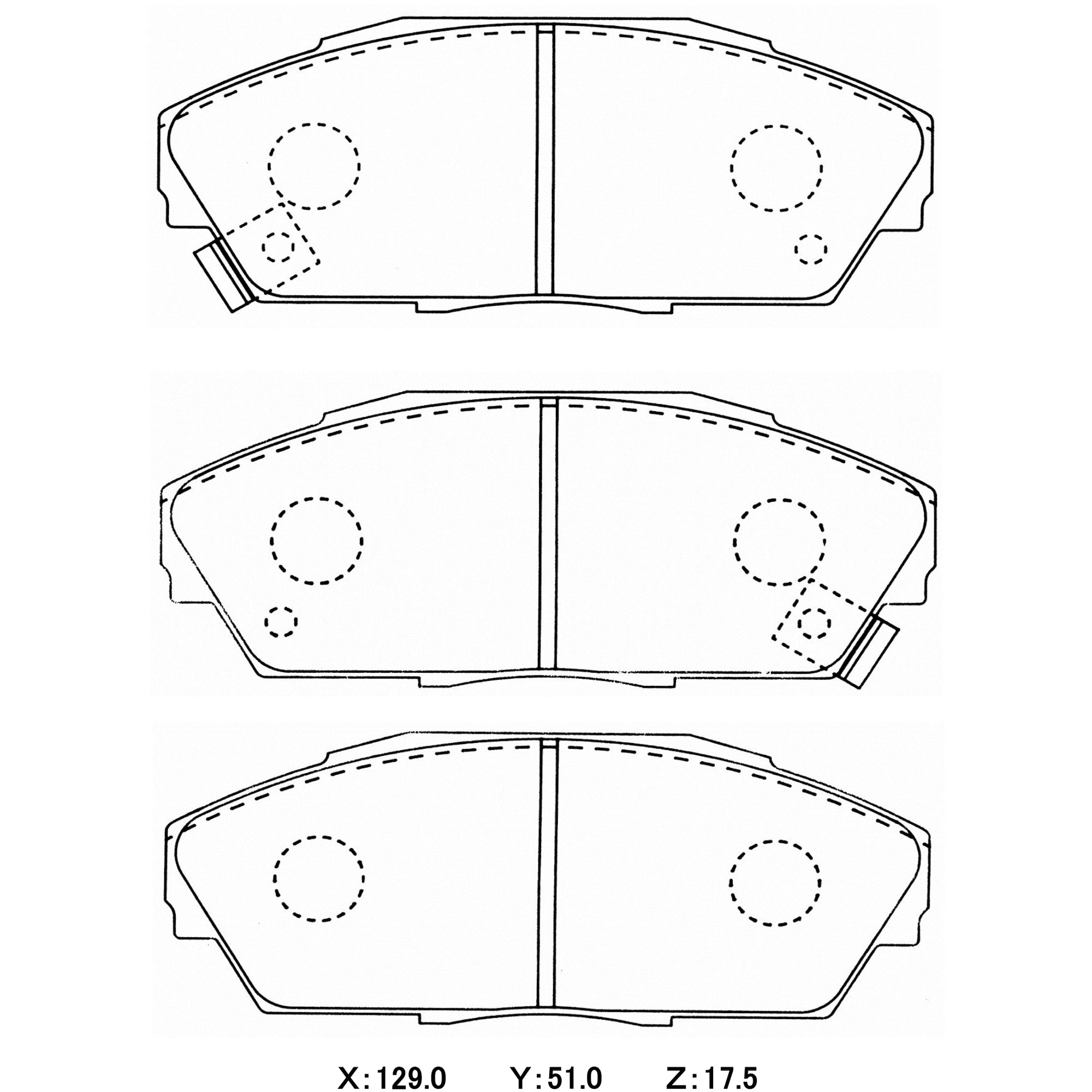 Honda Integra DA Front Brake Pads Race Car