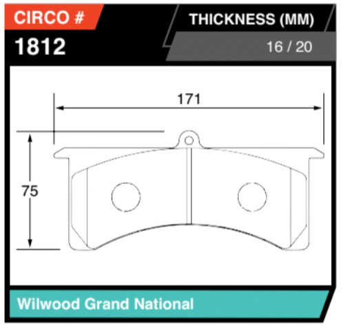 Wilwood Grand National Brake Pads