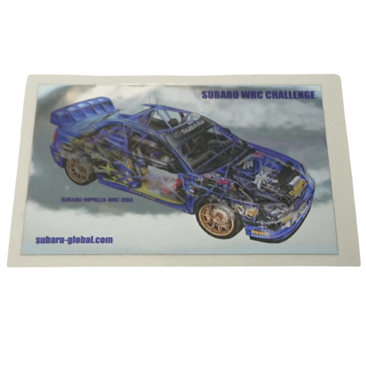 Rally Car Mylar/Mirror Sticker