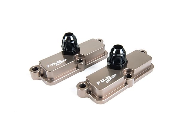 Billet AN Fitting Rocker Cover Breathers