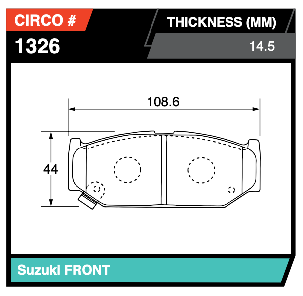 Race car Suzuki Swift Sport Front Pads