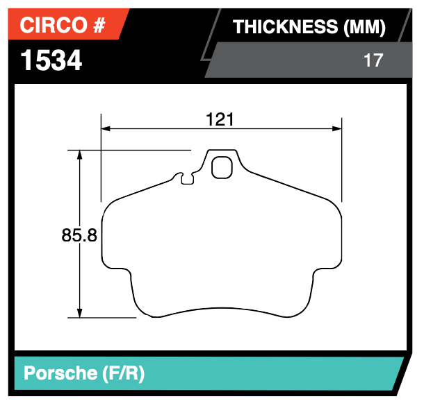 Porsche GT3 Race Car Brake Pads