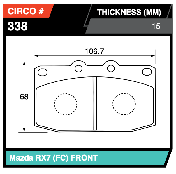 Mazda RX7 FC/FD Front Brake Pads