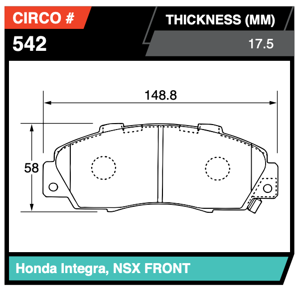 Honda Prelude Front Brake Pads