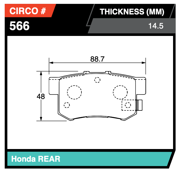 Honda DC5/ Suzuki Swift Rear Brake Pads